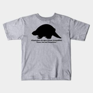 Glyptodon clavipes (Giant Armadillo) Black Kids T-Shirt